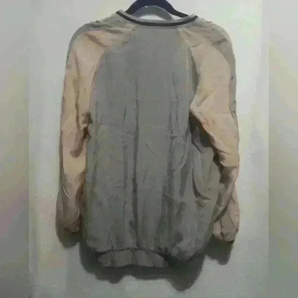 Zara woman pink and gray light jacket spring summer shiny material - Picture 2 of 6